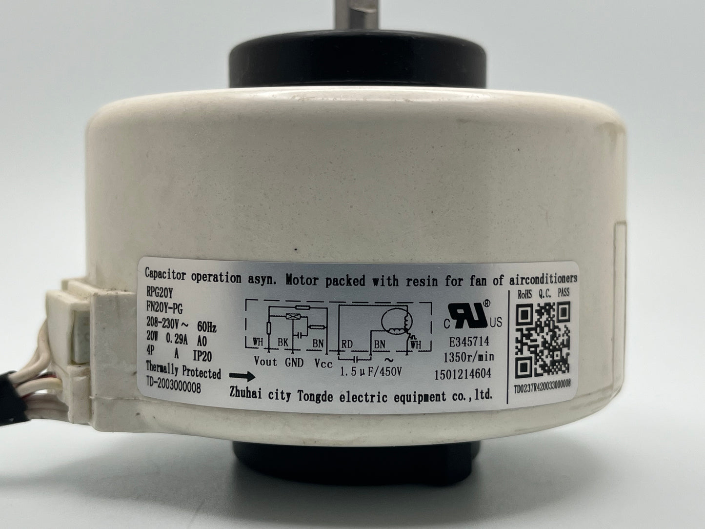 RPG20Y Indoor Fan Motor