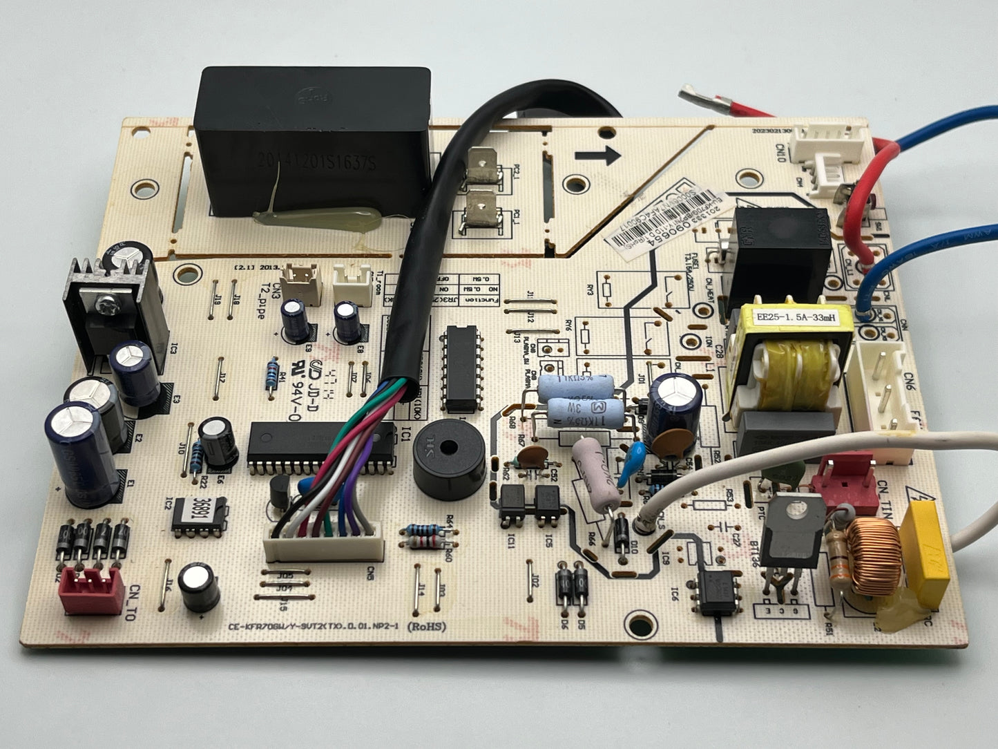 MIDEA 220V AC 60Hz Indoor Unit Control Board for 24K BTU Ductless Mini-Split Evaporator 201333090654