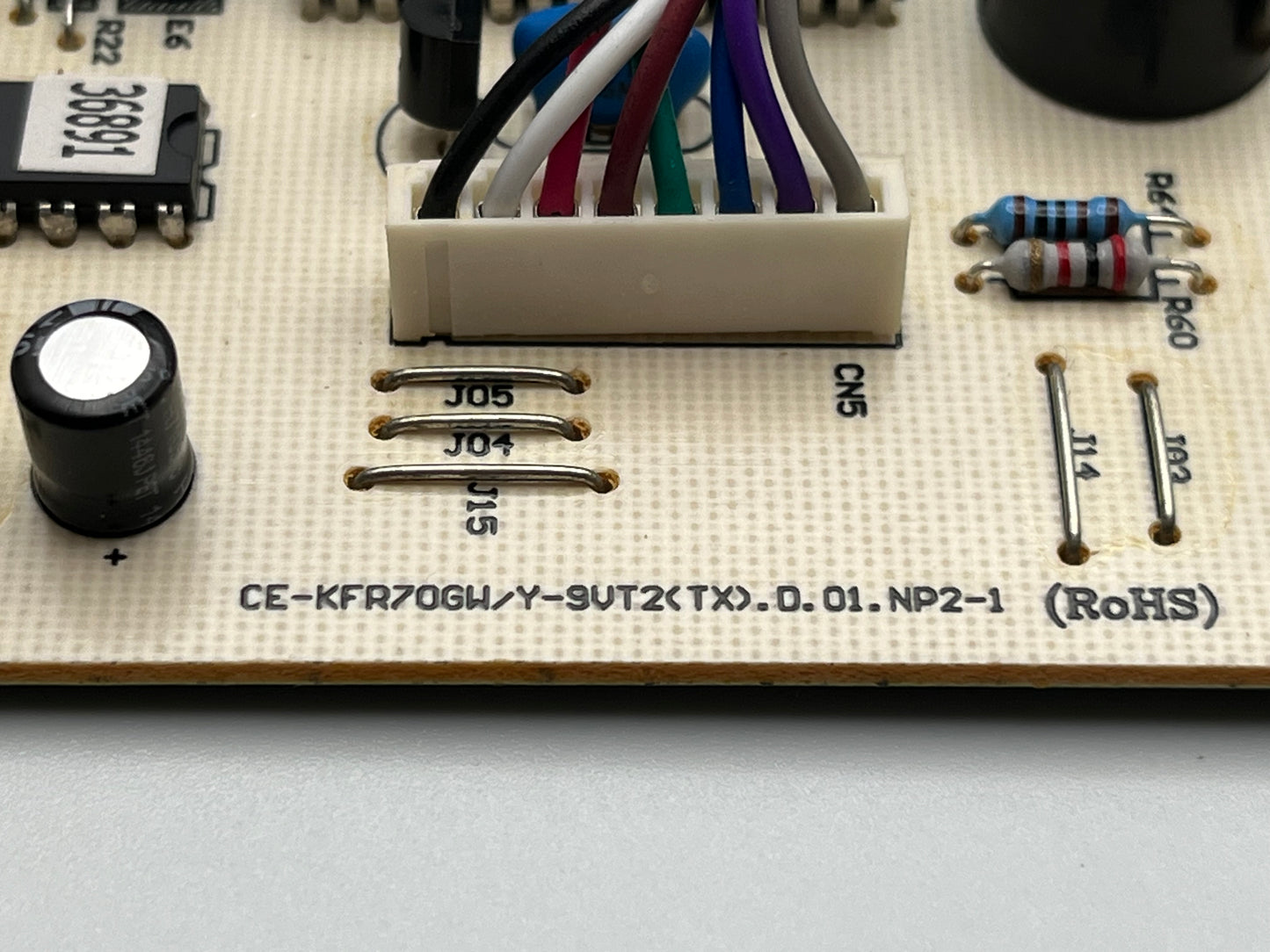 MIDEA 220V AC 60Hz Indoor Unit Control Board for 24K BTU Ductless Mini-Split Evaporator 201333090654
