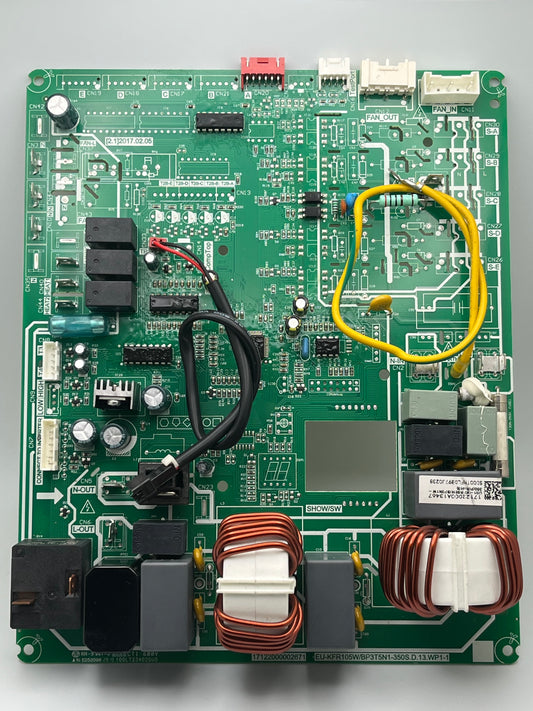MIDEA 220V AC 60Hz Outdoor Unit Control Board for 36K BTU Ductless Mini-Split Condenser 17122000A13467